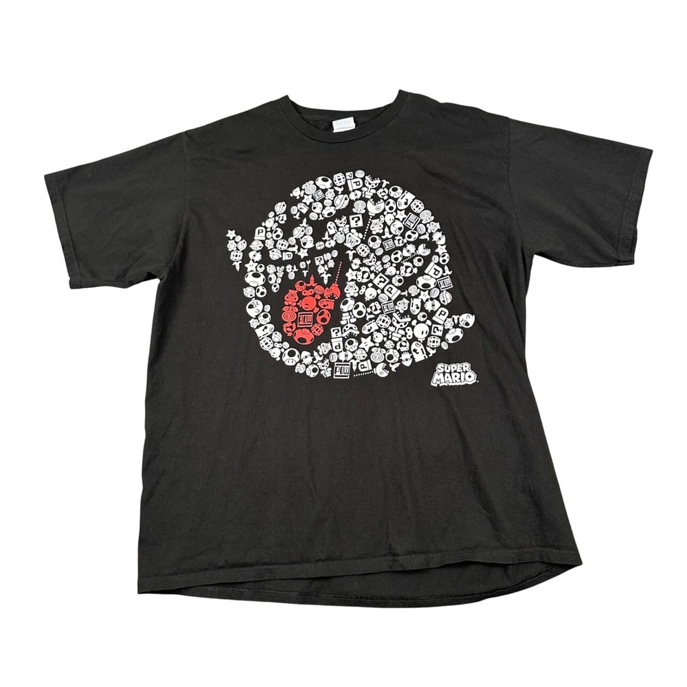 Nintendo Super Mario Iconic Boo Portrait Graphic T-Shirt Size XL